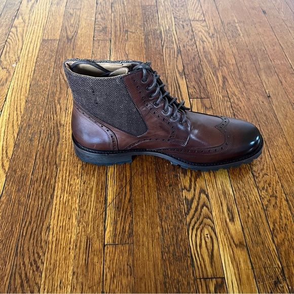 Gordon Rush Brown Leather Brogue Boots - Picture 5 of 8